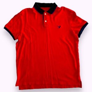 Red American Eagle Polo Style Shirt.